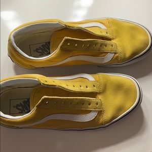 Mustard colored Old Skool vans